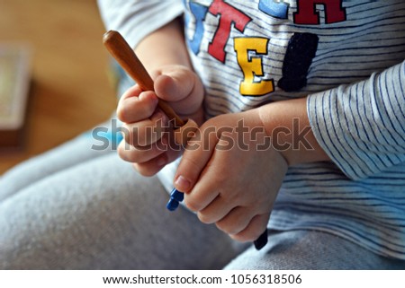 Small children's hands