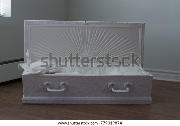 Small Childs Casket Abandoned Funeral Home Stock Photo Edit Now 779319874