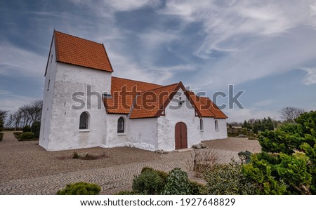 Small church in Lild in western rural Denmark