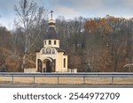 a small church located by the road