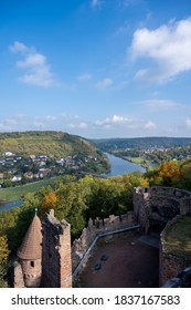 Small city Wertheim and castle in Germany