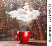 Small cloud raining into a cup