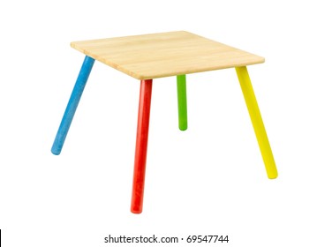 Small And Colorful Table For Little Kids