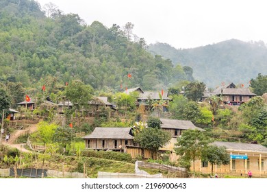 A Small Community Of Muong Ethnic People In Lung Van, Hoa Binh Province, Vietnam.