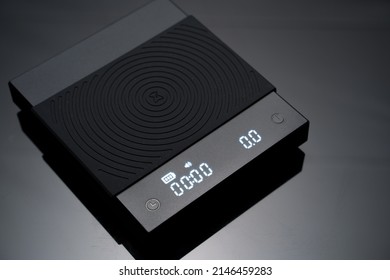 A Small, Compact And Digital Coffee Scale For A Perfect For Espresso Brewing Home Or In A Coffee Bar.