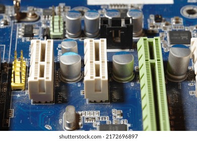 Small Components Personal Computer Motherboard Stock Photo 2172696897 ...