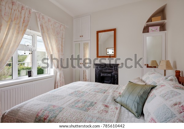 Small Cottage Bedroom Antique Cast Iron Stock Photo Edit