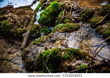 small creek sinter terraces Stock foto © 
