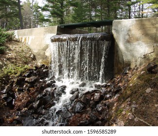 A Small Dam In New Durham, New Hampshire        