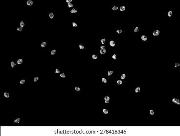 Small Diamonds On Dark Background