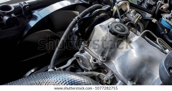 Small diesel engine.Car\
engine. 