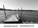 small dock in a lake