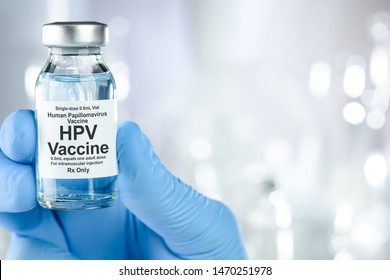 Small drug vial with HPV vaccine