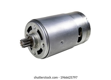 Small Electric Motor For The Oven. Household Appliance Repair Accessories.Isolated Background.