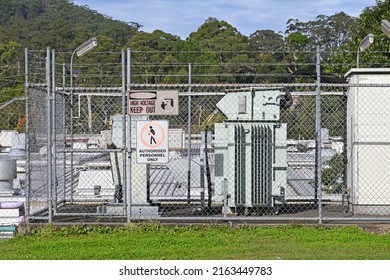 Small Electrical Sub Station Outside A Factory