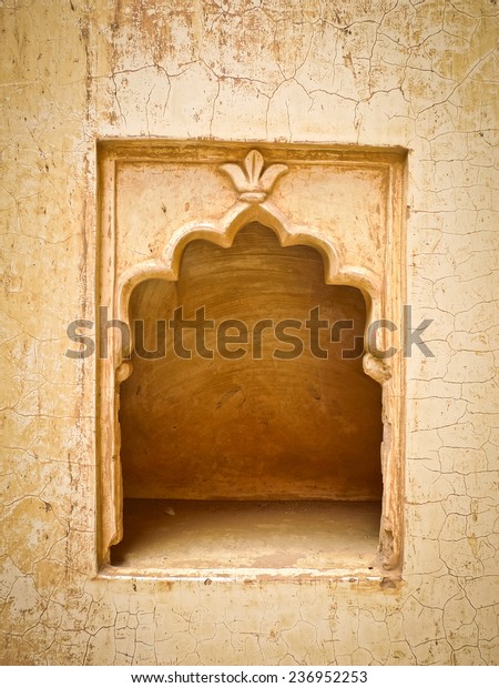 Small Empty Decorated Alcove Wall Mehrangarh Stock Photo Edit Now