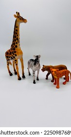 Small exotic wild animal toys.