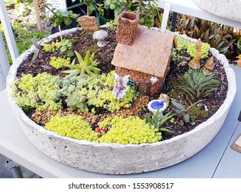 Small Fairy Garden With House