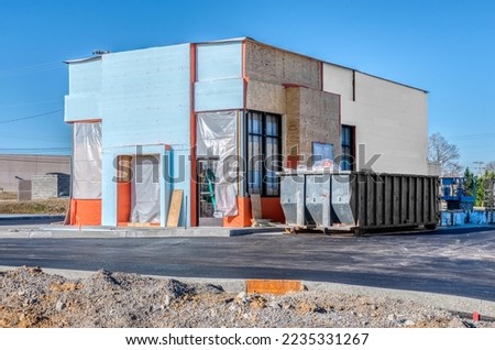 Small Fast Food Restaurant Under Construction



