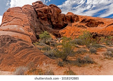 Small Figure Shows Scale Red Rocks Stock Photo 1018192885 | Shutterstock