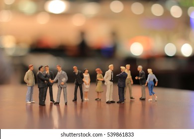  A Small Figures Of Business Meeting Event