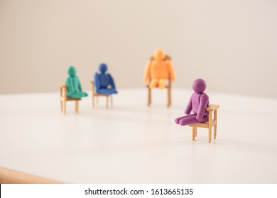 Small Figures On Chairs For Play And Therapy