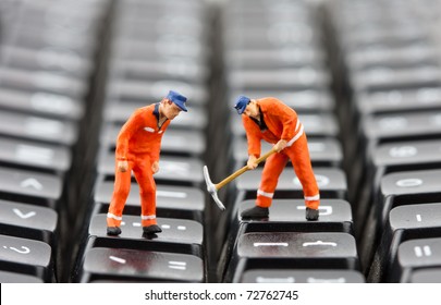 construction worker figurines