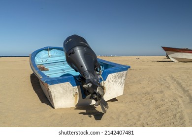 Small Fishing Boat Cerritos Todos Santos Baja California Sur Beach Mexico