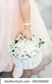 Small Flower Girl Helps Get Ready For Wedding