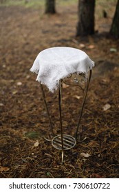 
Small forged table