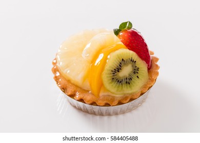 Small Fruit Tarts In Baked Pastry Shells