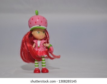 
Small And Funny Pink Doll With Pink Hat And Pink Dress Too