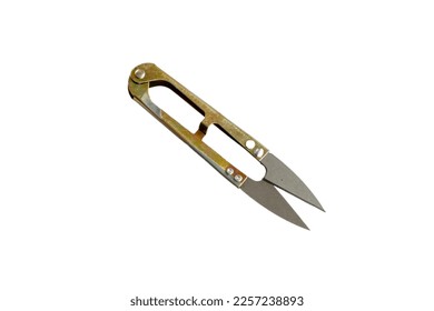 Small garden pruning scissors on isolated white background - Powered by Shutterstock