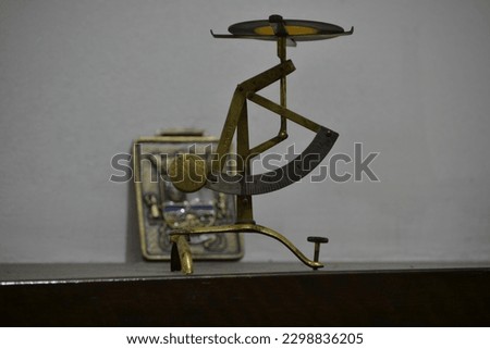 small german brass postal scale