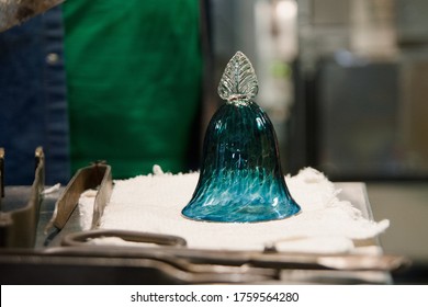 Small glass handmade bell in czech glasswork - Powered by Shutterstock