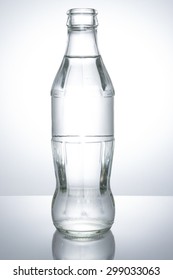 Small glass water bottle
