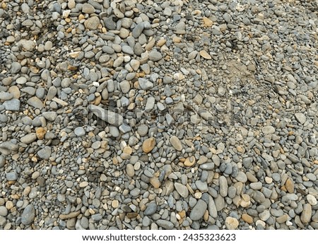 small gravel as a cement mixture for building foundations