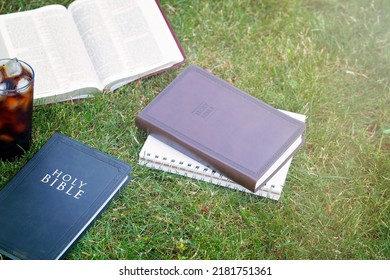 Small Group Bible Study In The Green Grass