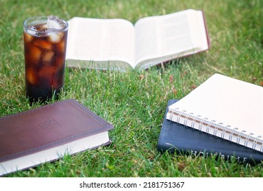 Small Group Bible Study In The Green Grass