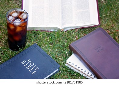 Small Group Bible Study In The Green Grass