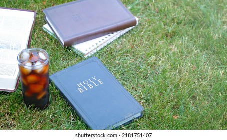 Small Group Bible Study In The Green Grass