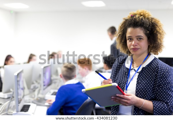 Discussing her academics