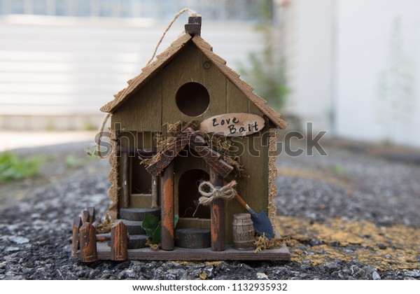 Small Hand Crafted Decorative Bird House Stock Photo Edit Now