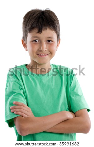 Similar – Image, Stock Photo oung teen wearing a yellow basketball sleeveless smiling