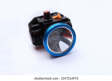 Small Head Torch With Orange Button