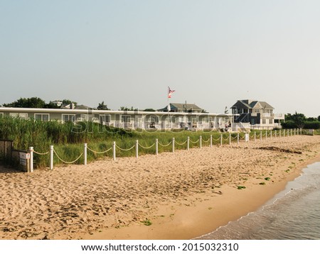 Small hotel on the beach, in Kismet, Fire Island, New York