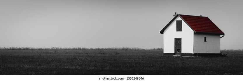 Small House In The Hungarian Puszta, Hortobágy National Park, Hungary