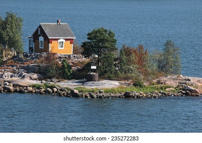 small house in island