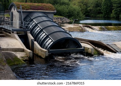 Small Hydro Electric Power Plant In A Rural River