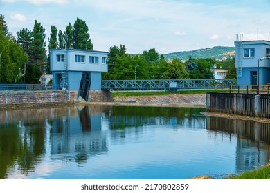 A Small Hydroelectric Power Plant In The City Of Nitra In Slovakia.